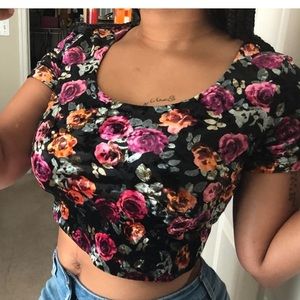 Velvet crop top